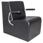 Chaise de coiffeur professionnelle PureSana 3 Pack Chromium Anastasia Vinyl