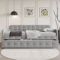 ChaletPosh Twin Size Daybed in Linen with Trundle
