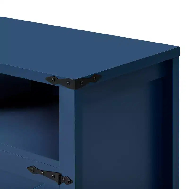 Bahut buffet de ferme moderne Merax à 4 portes avec ports de charge USB et étagères réglables