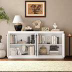 Buffet 4 portes Acekool avec rangement, meuble de rangement anti-basculement pour salle à manger, cuisine ou bureau