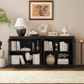 Acekool 4-Door Buffet Cabinet with Storage, Anti-Tip Sideboard for Dining Room, Kitchen, or Office