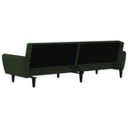 vidaXL Canapé-lit 2 places d'appoint Rembourré Causeuse Convertible Velours