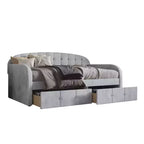 Lit de repos double ChaletPosh en velours avec rangement