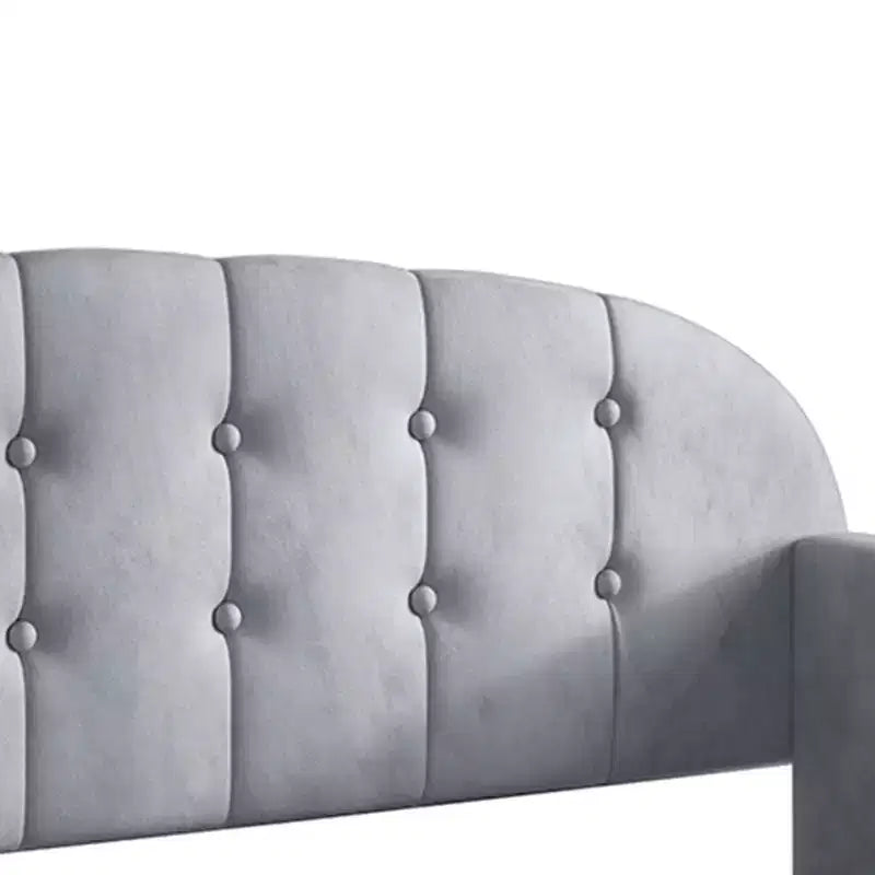 Lit de repos double ChaletPosh en velours avec rangement