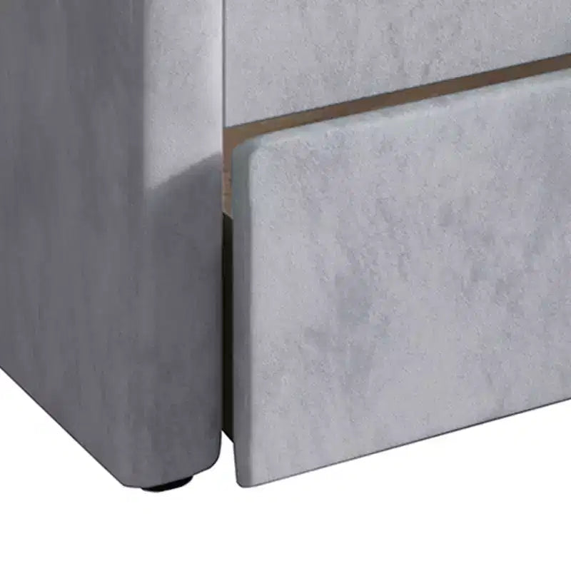 Lit de repos double ChaletPosh en velours avec rangement