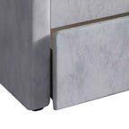 Lit de repos double ChaletPosh en velours avec rangement