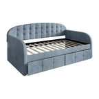 Lit de repos double ChaletPosh en velours avec rangement