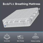 Matelas hybride à ressorts ensachés en mousse à mémoire de forme et gel 13 pouces Sailvan avec tissu aux ions de cuivre