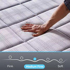 Matelas hybride à ressorts ensachés en mousse à mémoire de forme et gel 13 pouces Sailvan avec tissu aux ions de cuivre