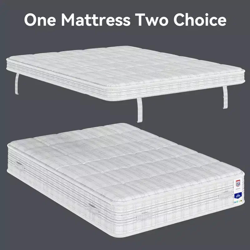 Matelas hybride à ressorts ensachés en mousse à mémoire de forme et gel 13 pouces Sailvan avec tissu aux ions de cuivre