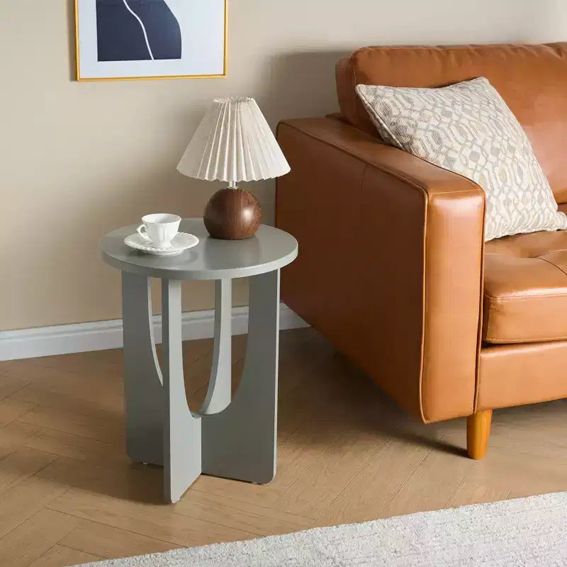 Kings Brand Furniture Table d'appoint ronde Theo Design moderne
