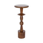 Kate and Laurel Avenal Drink Table, 9x9x22, Walnut Brown