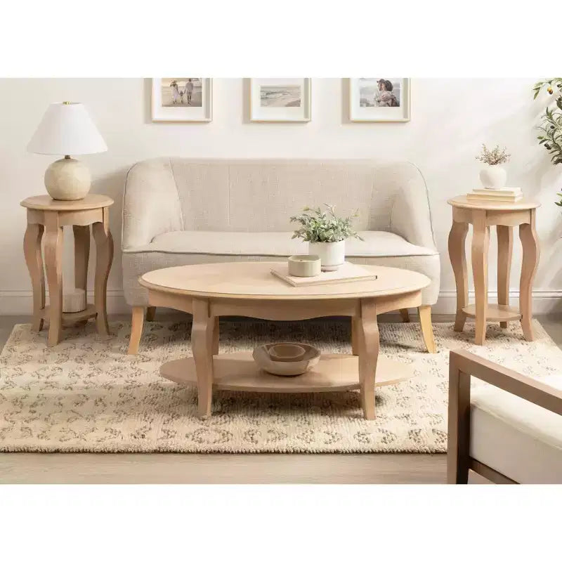 Table basse Sutherlin Wood Kate et Laurel, 42x22x19, Naturel
