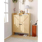 Meuble à chaussures étroit Acekool pour entrée, avec 2 tiroirs basculants, meuble de rangement pour chaussures dissimulé