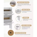 Meuble à chaussures étroit Acekool pour entrée, avec 2 tiroirs basculants, meuble de rangement pour chaussures dissimulé