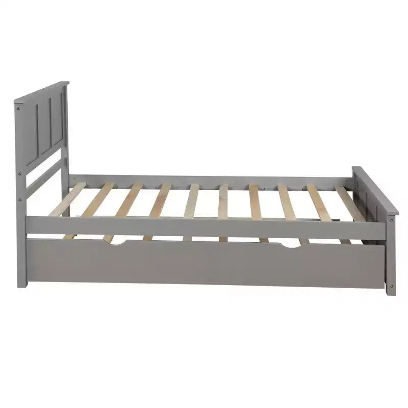 Lit plateforme, Cadre double, Lit de repos double avec lit gigogne, Lit de repos et lit gigogne coulissant