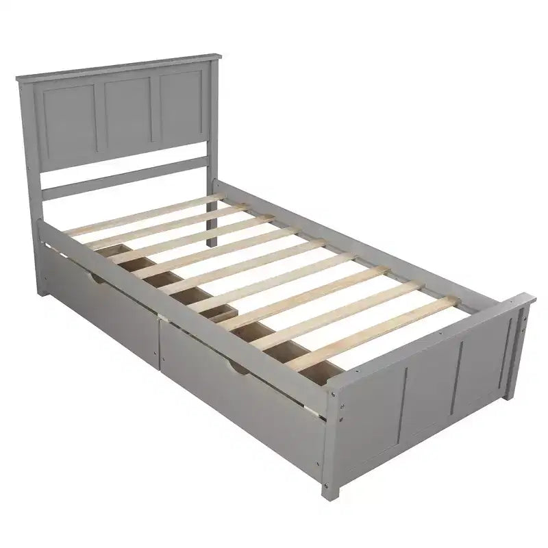 Lit plateforme, Cadre double, Lit de repos double avec lit gigogne, Lit de repos et lit gigogne coulissant