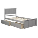 Lit plateforme, Cadre double, Lit de repos double avec lit gigogne, Lit de repos et lit gigogne coulissant