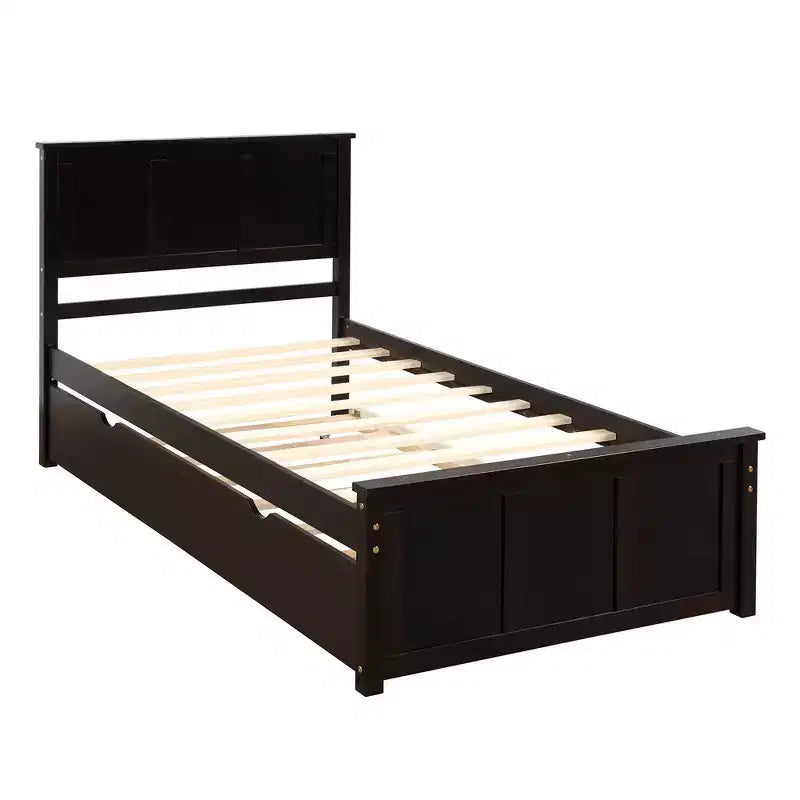 Lit plateforme, Cadre double, Lit de repos double avec lit gigogne, Lit de repos et lit gigogne coulissant