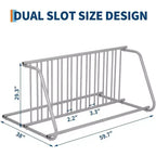 Support à vélo au sol, range-vélos double face 10 vélos, support de stationnement au sol tout en acier pour garage, support de rangement pour rues, cours et événements cyclistes