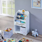 Kids Funnel Maison Bibliothèque pour enfants avec rangement de jouets