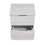 Galano Table de chevet 2 tiroirs avec poignées découpées, ensemble de 2, 47,5 cm L x 39,9 cm P x 60,2 cm H