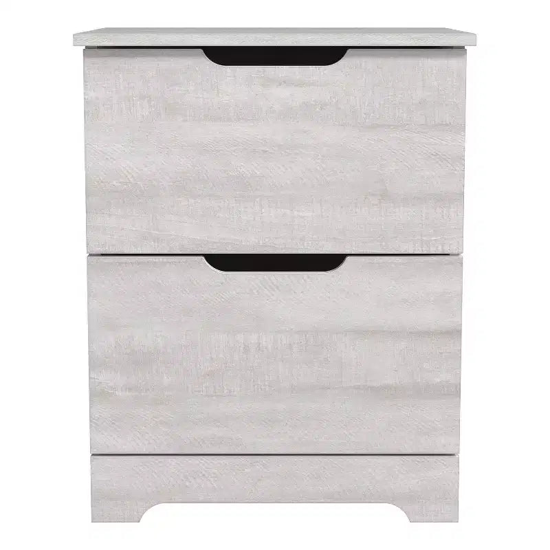 Galano Table de chevet 2 tiroirs avec poignées découpées, ensemble de 2, 47,5 cm L x 39,9 cm P x 60,2 cm H