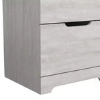 Galano Table de chevet 2 tiroirs avec poignées découpées, ensemble de 2, 47,5 cm L x 39,9 cm P x 60,2 cm H