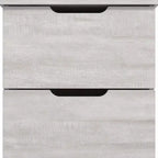 Galano Table de chevet 2 tiroirs avec poignées découpées, ensemble de 2, 47,5 cm L x 39,9 cm P x 60,2 cm H