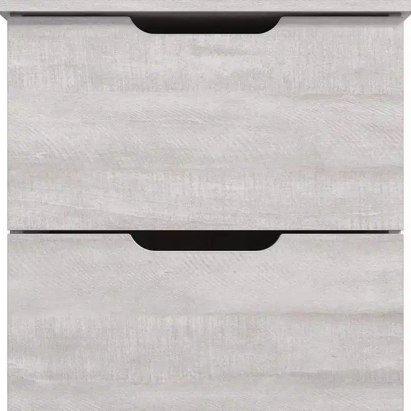 Galano Table de chevet 2 tiroirs avec poignées découpées, ensemble de 2, 47,5 cm L x 39,9 cm P x 60,2 cm H