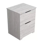 Galano Table de chevet 2 tiroirs avec poignées découpées, ensemble de 2, 47,5 cm L x 39,9 cm P x 60,2 cm H