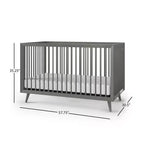 Lit de bébé convertible 4-en-1 Cranbrook de Child Craft, se transforme en lit de jour, en lit de tout-petit et en lit double, 3 positions de matelas, finition sécuritaire pour bébé