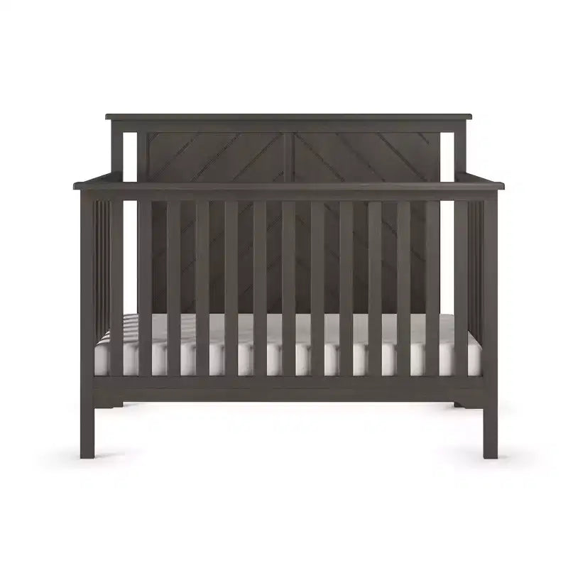 Lit de bébé convertible 4-en-1 Child Craft Hampton Flat, se transforme en lit de repos, lit pour tout-petit et lit double, 3 positions de matelas, finition sécuritaire pour bébé