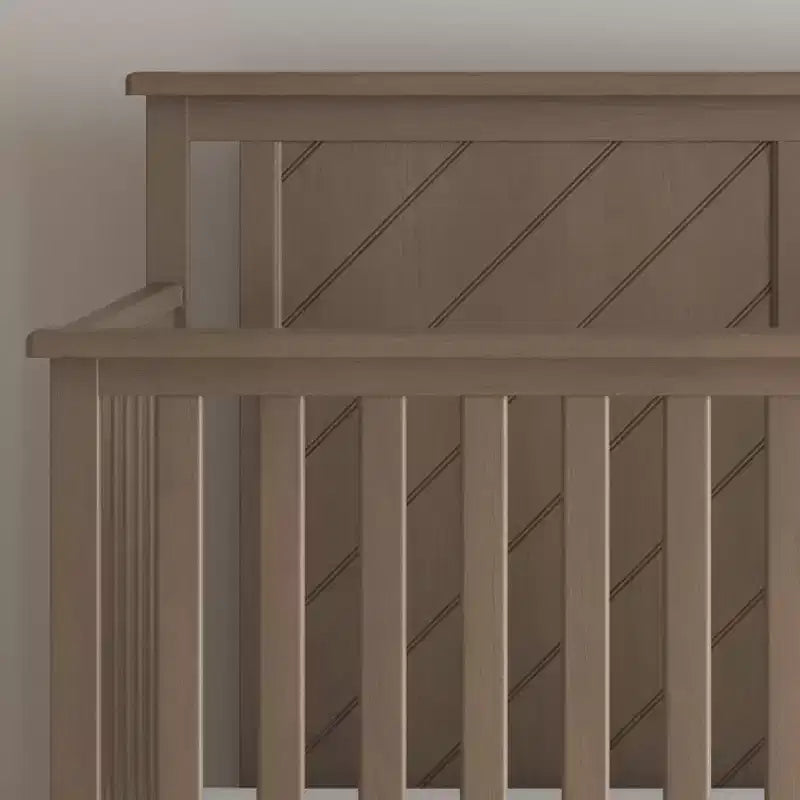 Lit de bébé convertible 4-en-1 Child Craft Hampton Flat, se transforme en lit de repos, lit pour tout-petit et lit double, 3 positions de matelas, finition sécuritaire pour bébé