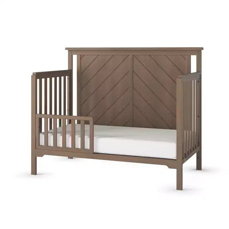 Lit de bébé convertible 4-en-1 Child Craft Hampton Flat, se transforme en lit de repos, lit pour tout-petit et lit double, 3 positions de matelas, finition sécuritaire pour bébé