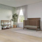 Lit de bébé convertible 4-en-1 Child Craft Hampton Flat, se transforme en lit de repos, lit pour tout-petit et lit double, 3 positions de matelas, finition sécuritaire pour bébé