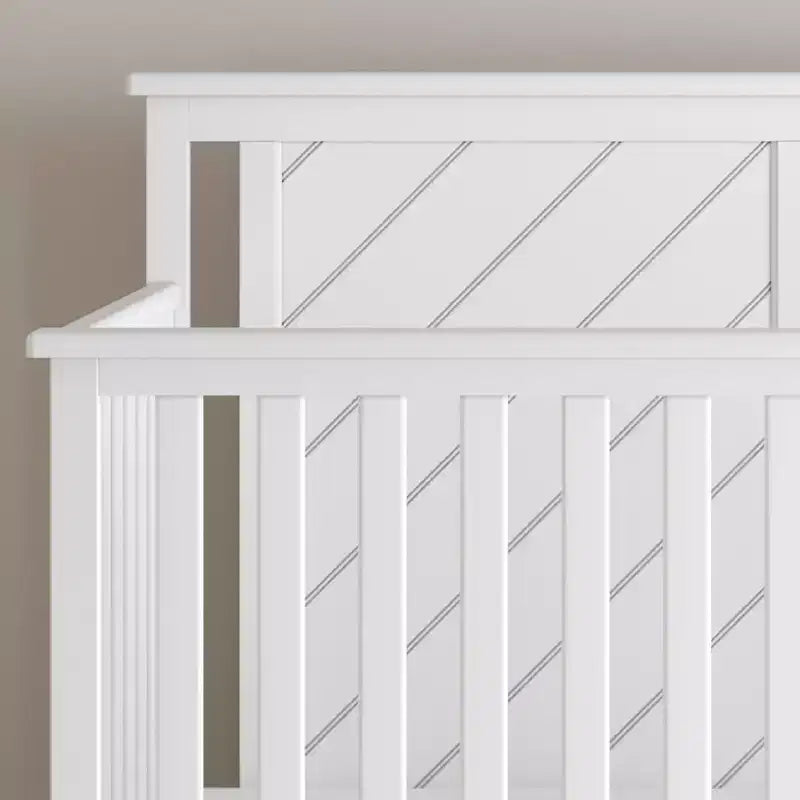 Lit de bébé convertible 4-en-1 Child Craft Hampton Flat, se transforme en lit de repos, lit pour tout-petit et lit double, 3 positions de matelas, finition sécuritaire pour bébé