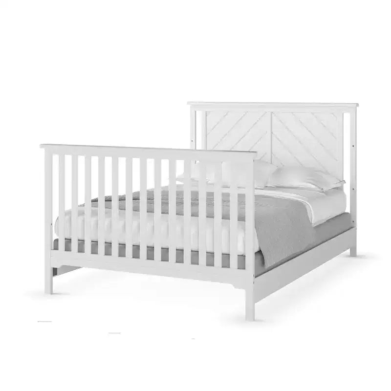 Lit de bébé convertible 4-en-1 Child Craft Hampton Flat, se transforme en lit de repos, lit pour tout-petit et lit double, 3 positions de matelas, finition sécuritaire pour bébé
