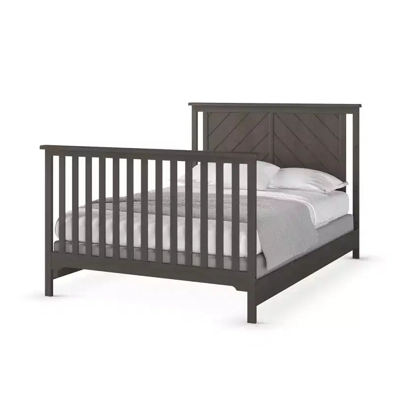Lit de bébé convertible 4-en-1 Child Craft Hampton Flat, se transforme en lit de repos, lit pour tout-petit et lit double, 3 positions de matelas, finition sécuritaire pour bébé