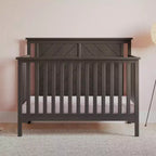 Child Craft Hampton Flat 4-in-1 Convertible Crib, Converts to Day Bed, Toddler & Full Size Bed, 3 Mattress Positions, Baby Safe Finish