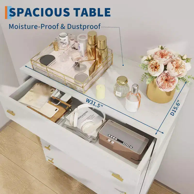 Commode à 5 tiroirs pour chambre à coucher, commode de 109 cm de haut avec poignées de bar, organisateur de commode de rangement, commode étroite de table de chevet pour chambre à coucher