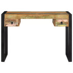 vidaXL Desk Standing Home Office Table Computer Desk Workstation Solid Wood - 43.3 x 19.7 x 30.3 Solid Reclaimed Wood