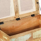 vidaXL Banc de rangement en bois de récupération massif 80x40x40 cm