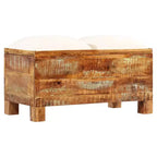 vidaXL Banc de rangement en bois de récupération massif 80x40x40 cm