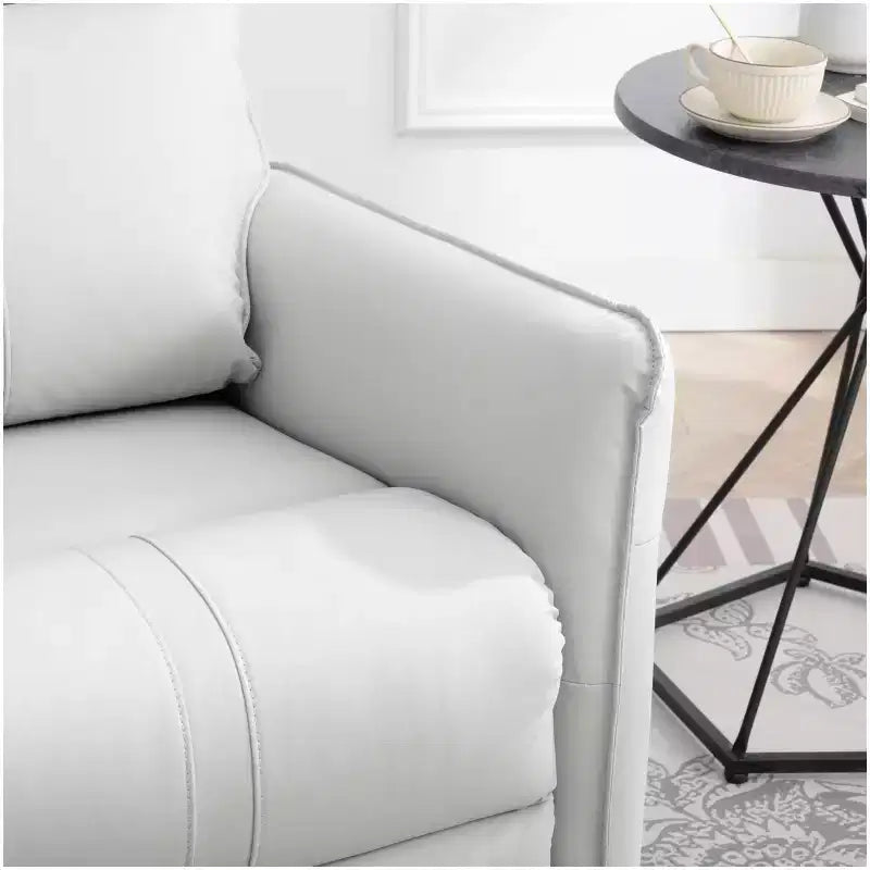 Fauteuil inclinable à bascule avec poches latérales, rotation à 360°, canapé inclinable, fauteuil pivotant de lecture pour salon, salle de cinéma, chambre, gris clair