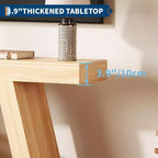 Acekool Table Console d'entrée Industrielle à 2 Niveaux avec Étagères de Rangement Ouvertes, Table Basse de Ferme pour Salon