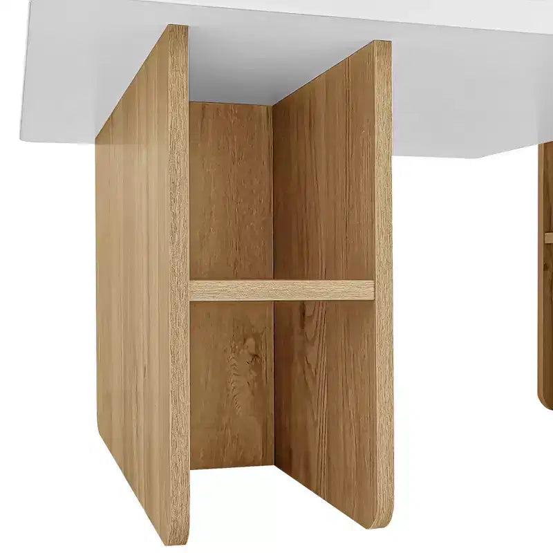 Table basse gigogne TUYOHW pour salon, table d'appoint de style rustique, table basse en bois avec rangement, capacité de 45 kg (milieu)/18 kg (bord)