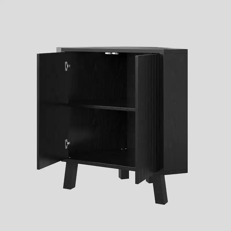 Meuble d'angle de ferme avec étagère réglable, rangement à 3 niveaux pour salon et cuisine