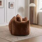 Pouf géant Okak avec 2 oreillers, pouf avec mousse à mémoire de forme pour 2, chaise longue de sol pour le salon