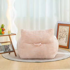 Okak Pouf Géant en Velours Côtelé, Canapé Paresseux Moderne avec Accoudoirs et Mousse Haute Résilience, Grand Pouf pour Salon